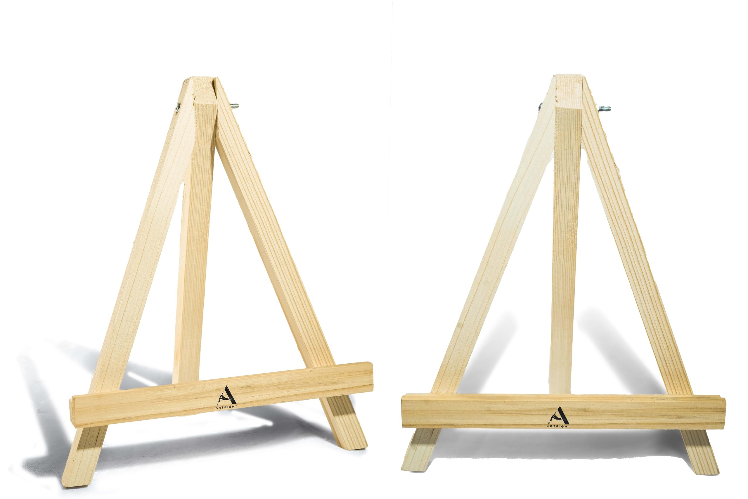 Wooden Mini Easel Stand 10" for Painting & Display Purposes Small Handmade 10 Inch Canvas Stand for Painting, Presentations and Display Purposes (10" Set of 2)