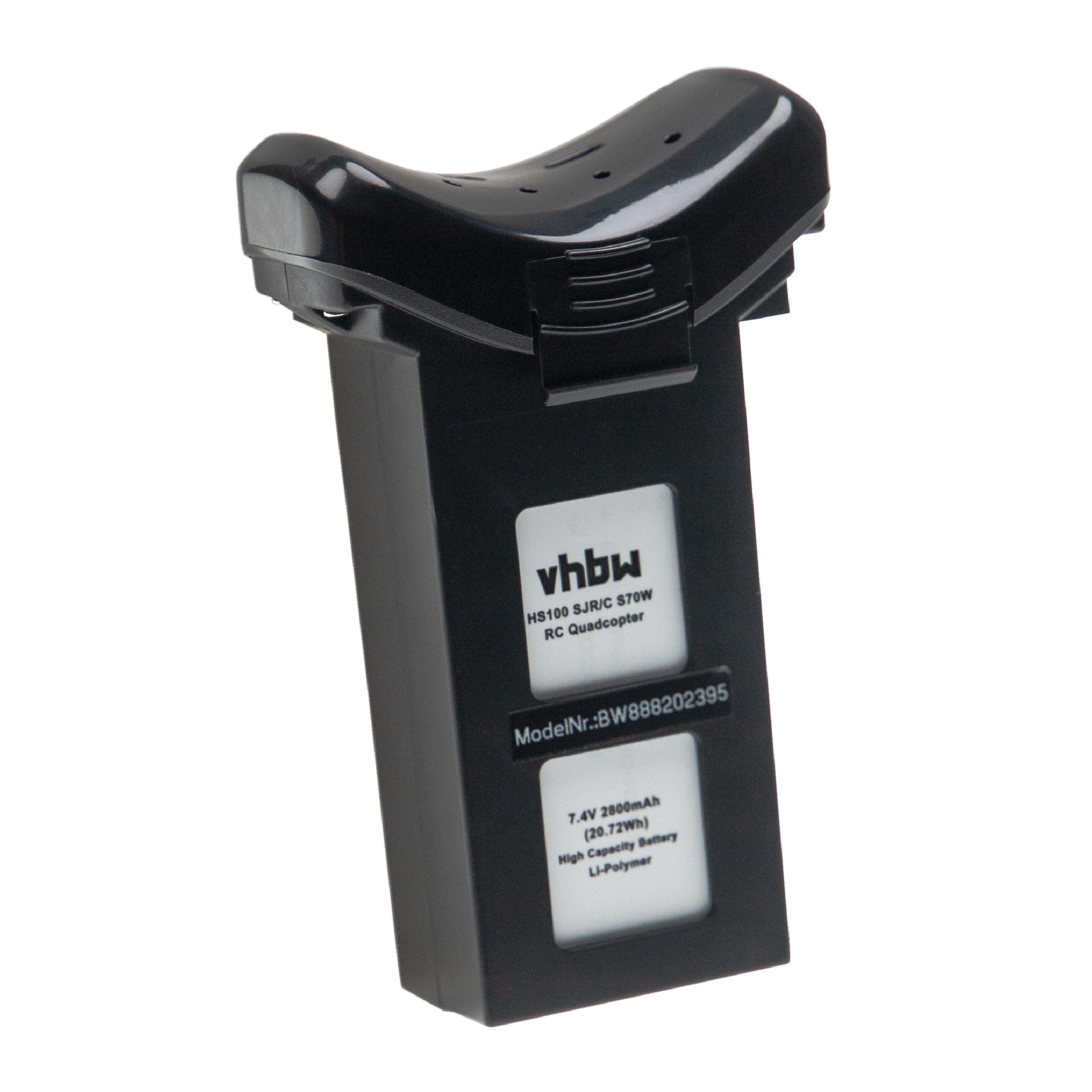 vhbw Replacement Battery compatible with Holy Stone RC GPS Drone HS100G Drone Multicopter Quadrocopter (2800mAh, 7.4 V, Li-polymer)