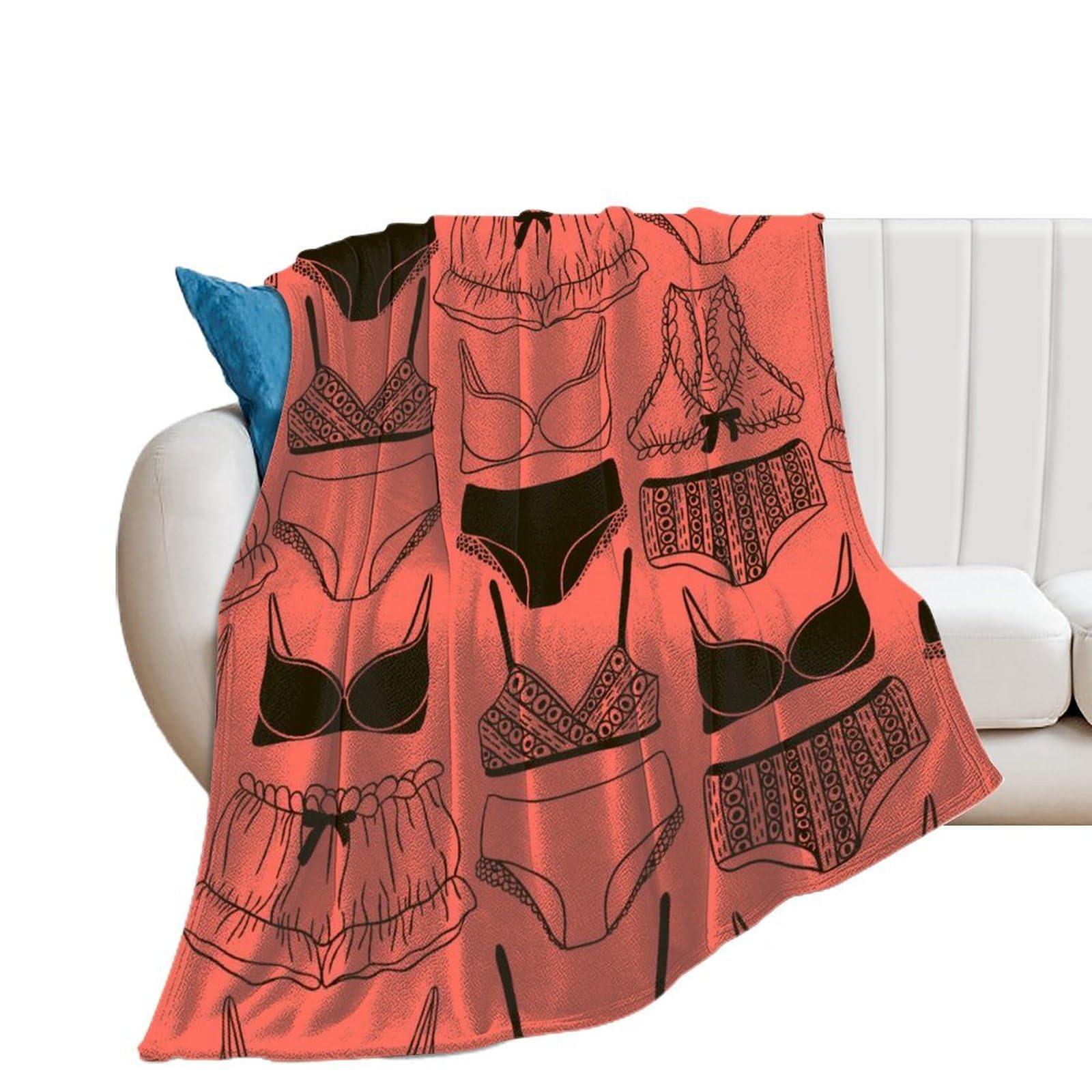 Couverture sous-vêtements polaire premium, jeté de canapé en flanelle 150x200cm