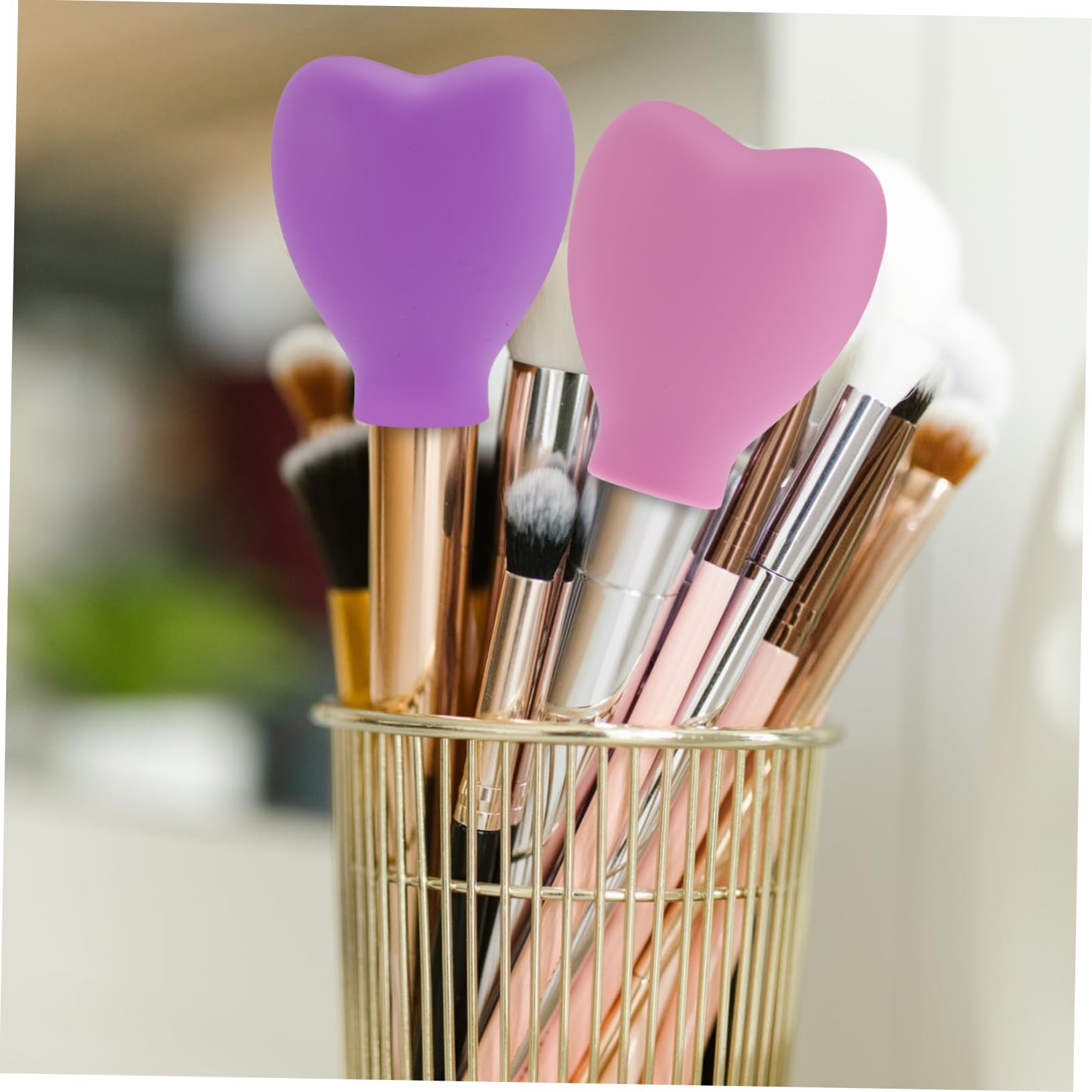 FRCOLOR 5 Juegos De Fundas De Silicona Para Guardar Brochas De Maquillaje (6 Unidades)
