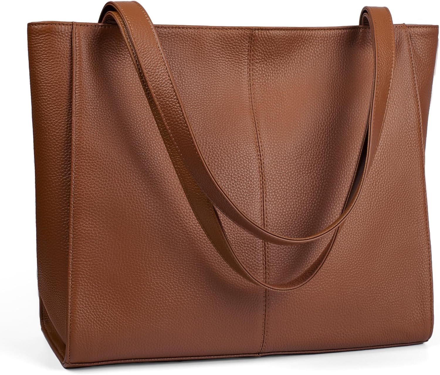 befen Genuine Leather Tote Bag for Women Work, Women's Leather Shoulder Bags Purses Satchel Handbags with Laptop Compartment