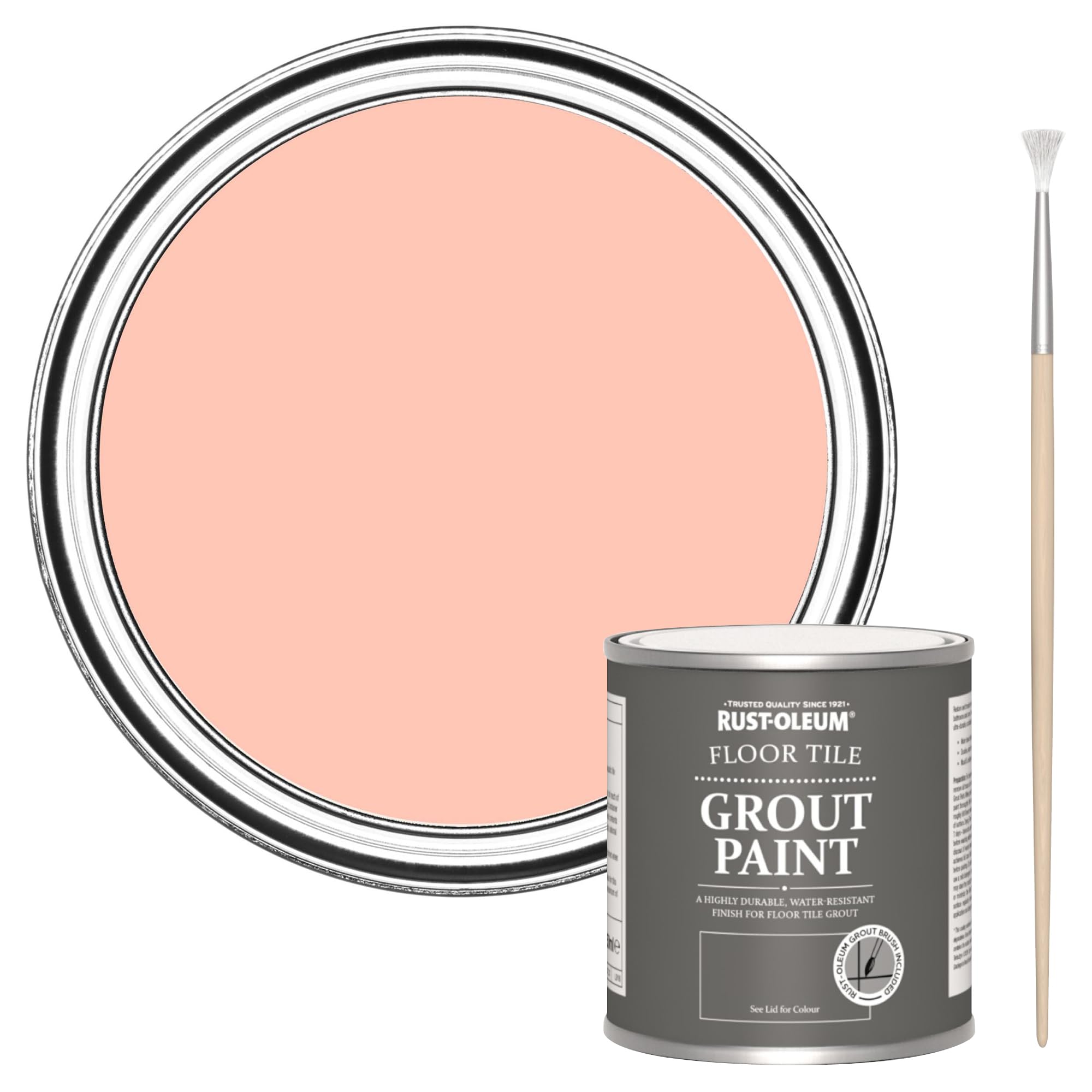 Rust-Oleum Peach Floor Tile Grout Paint - Happy As A Clam 250ml
