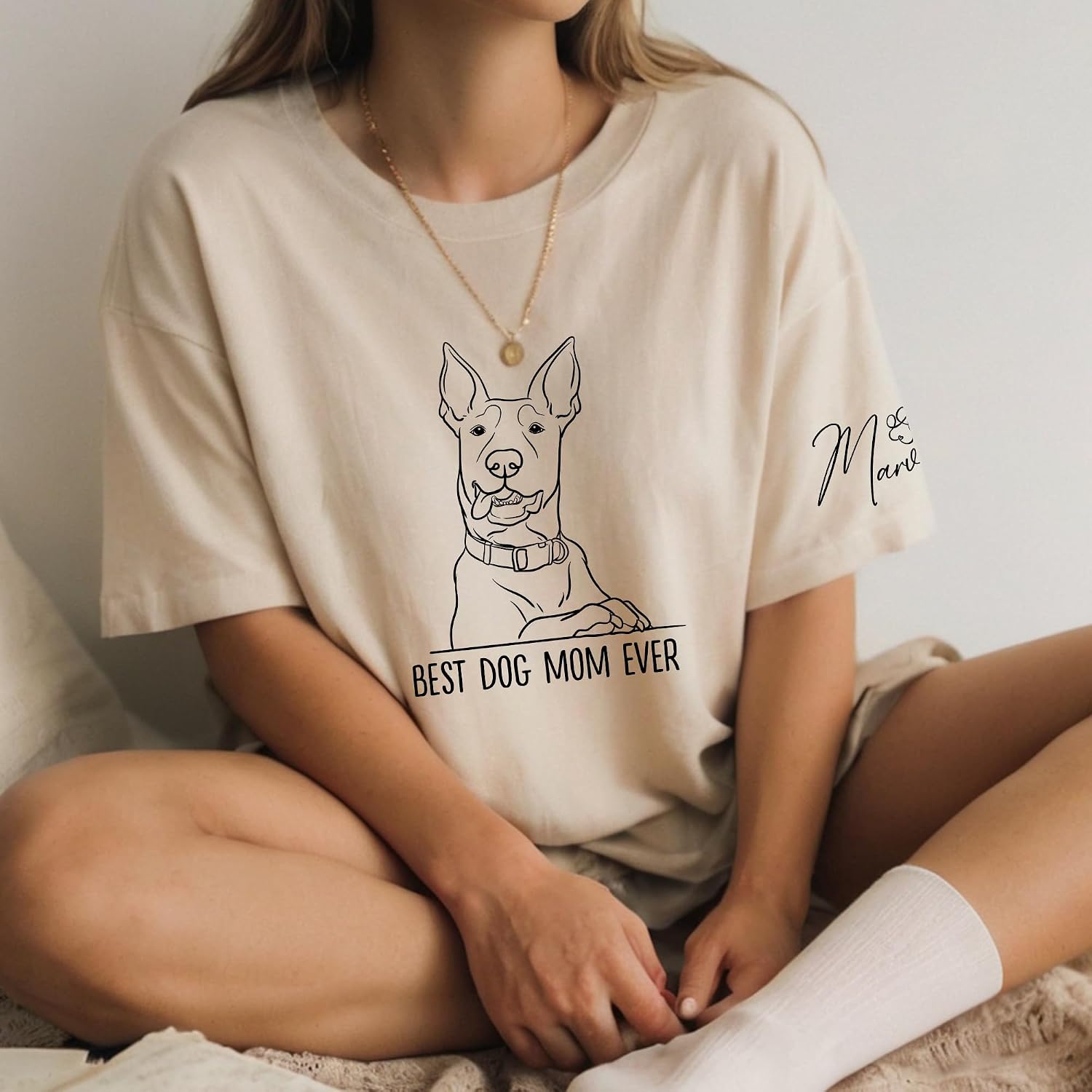 Custom Dog Mom Shirt Gifts for Women, Mother's Day Hoodie, Custom Shirt with Dog Picture for Women