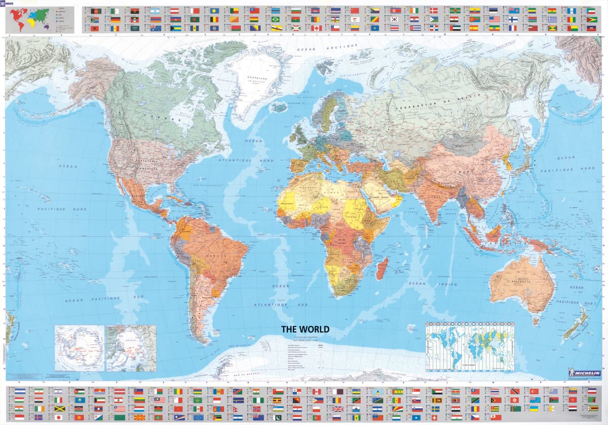 Michelin Map The World 13701 (Laminated, Rolled) (Maps/Wall (Michelin))