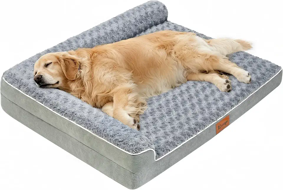 Cama Caminha para Cachorros Pet Grande Luxo 90×70 C/cape Lavável e Veludo de Resistente Espuma De Ortopédica
