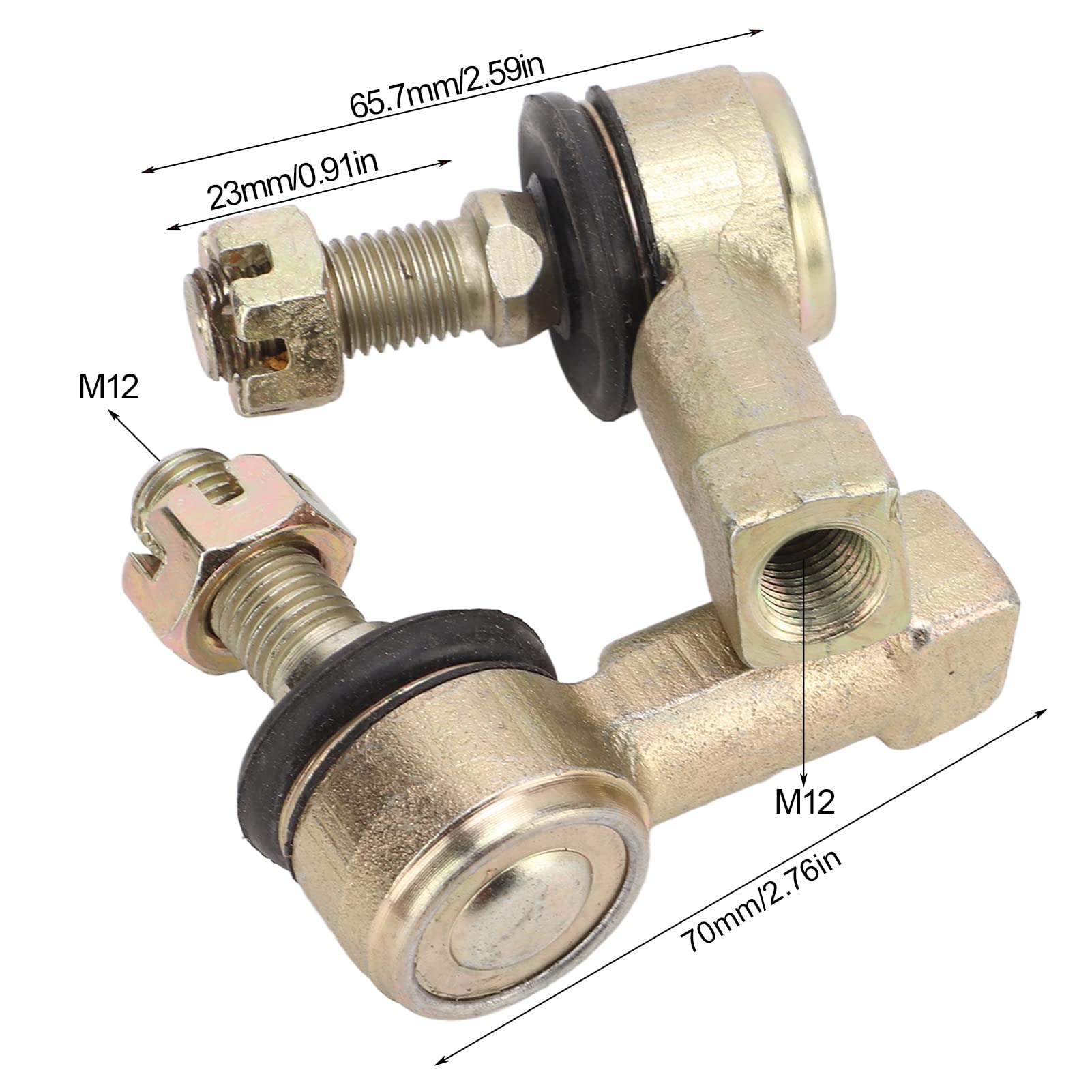 KIMISS M12 Zestaw Przegubów Kulowych na Końcu Drążka Kierowniczego do Can-Am Outlander 1000 500 570 650 800R L 450, Przeguby Kulowe na Końcu Drążka Kierowniczego, Zestaw Końcówek Drążka Kierowniczego
