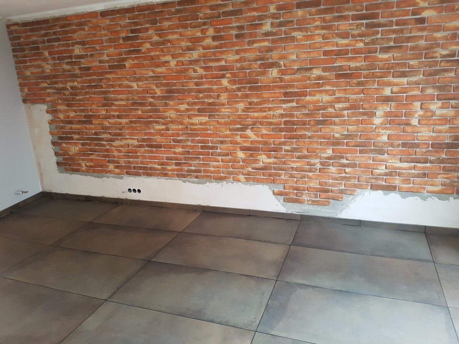 10 m2 plaquetas de ladrillo de hormigon/revestimiento de pared interior y exterior/envio en pale