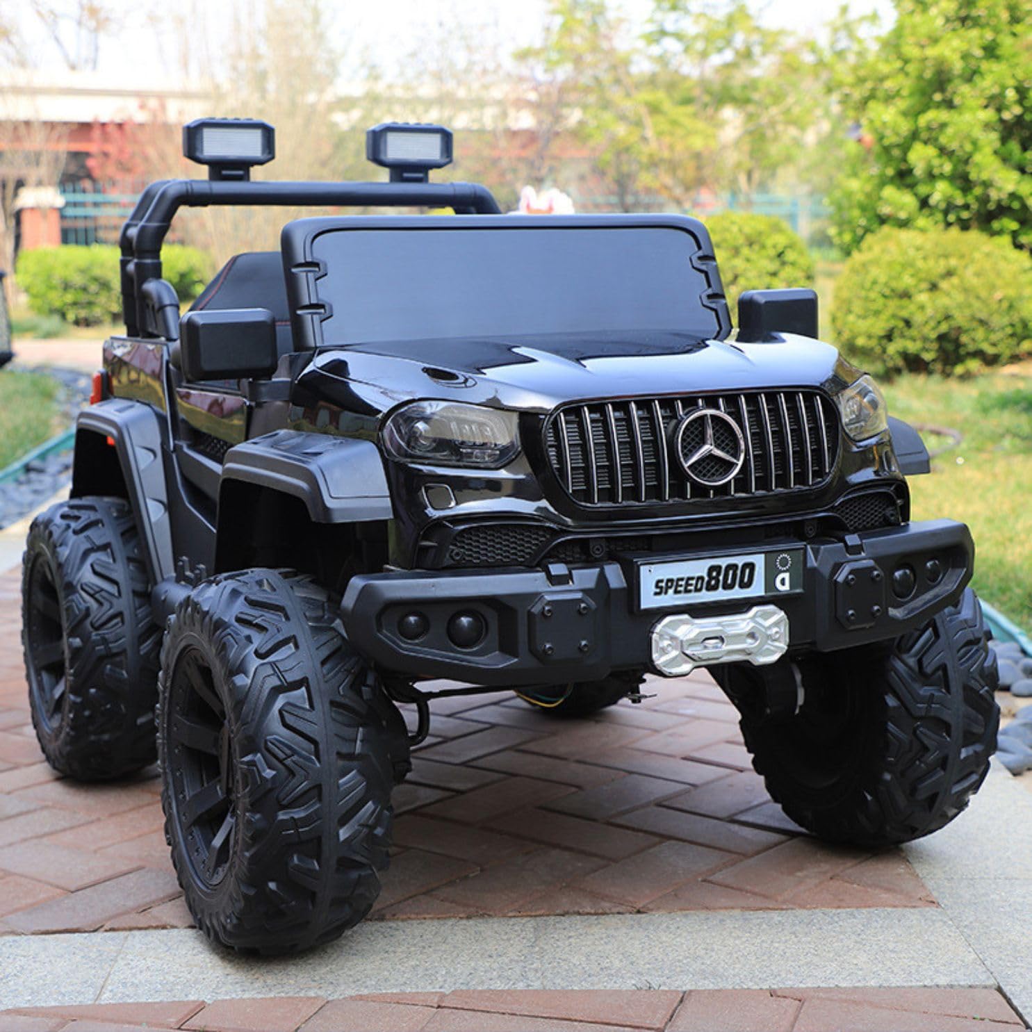 Shipeeship 4x4 Big Wheeler Battery Operated Kids Ride on Jeep for Children of Age 2 to 9 Years- The Electric Rechargeable Jeep with Double Seat, Bluetooth Remote, Music System and Led Lights (Black) (B0DHJHZWR2) Amazon Price History, Amazon Price Tracker