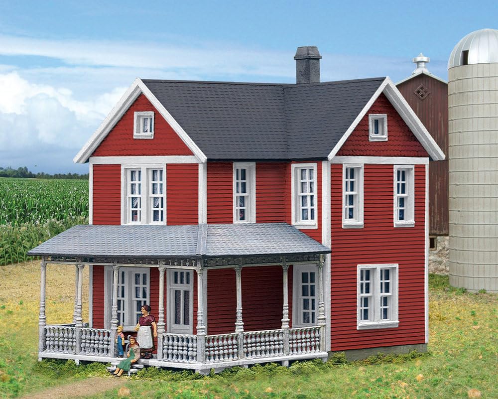 WALTHERS Spur H0 -- Bausatz Farmhaus Einfamilienhaus