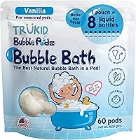Vista 21 de TruKid Bubble Podz - Baño de burbujas para niños, niños pequeños y bebés, bomba de baño suave y refrescante sin lágrimas para piel sensible