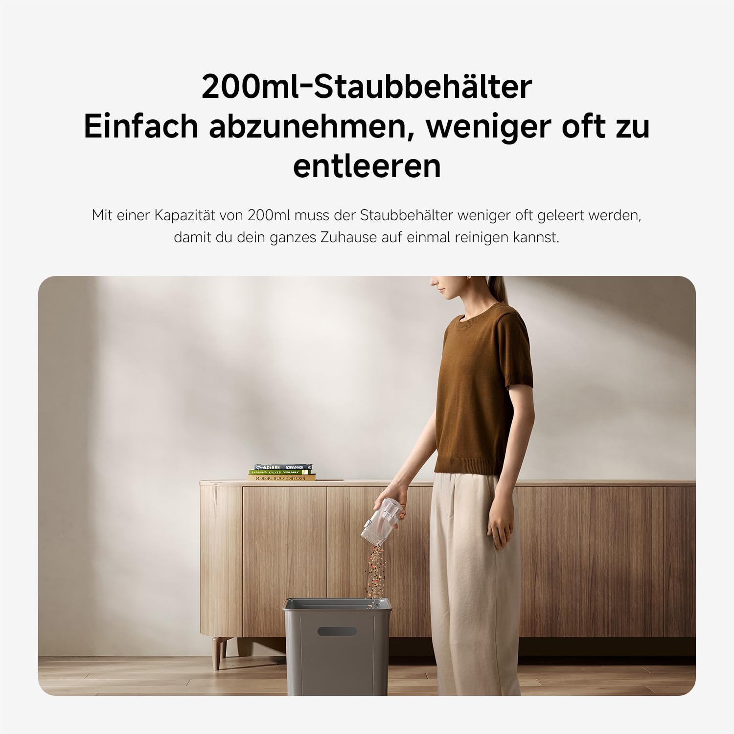 XIAOMI P30 kabelloser Staubsauger, 22KPa/50AW Saugleistung, leicht und mühelos zu handhaben, bis zu 40 Minuten Laufzeit, präzise 5-stufige Filtration, 2 Bürstenaufsätzen, geeignet für Zuhause und Auto