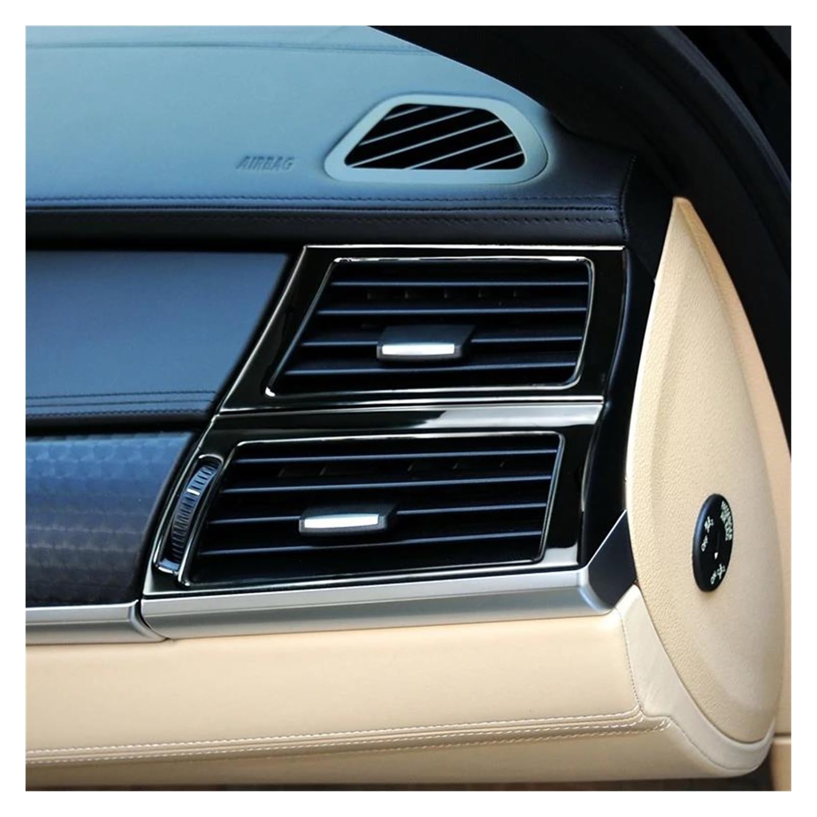 decoraciones interiores coche Lado del tablero coche para aire acondicionado, decoración marco de ventilación, embellecedor para X5 E70 X6 E71, pegatinas cubierta salida