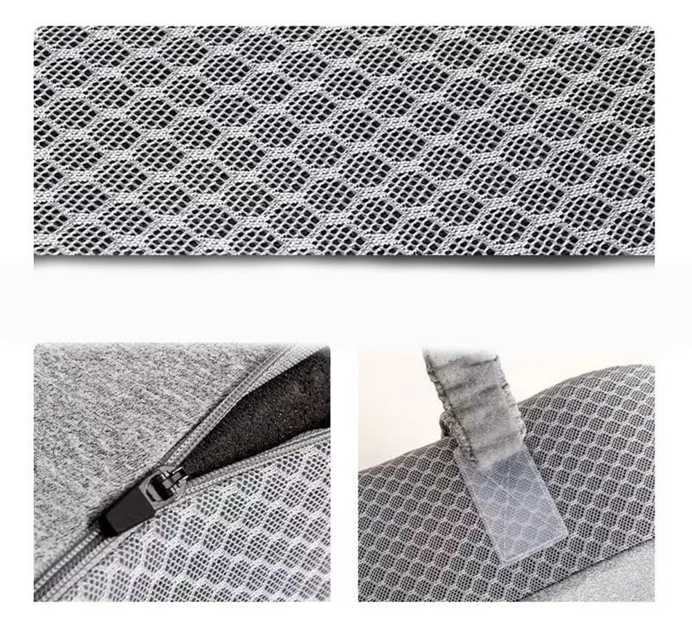 BLUEZY Oreiller de Genou, Coussin pour Les Genoux Qui dorment sur Le côté, Coussin en Mousse à mémoire de Forme, Coussin orthopédique Ergonomique