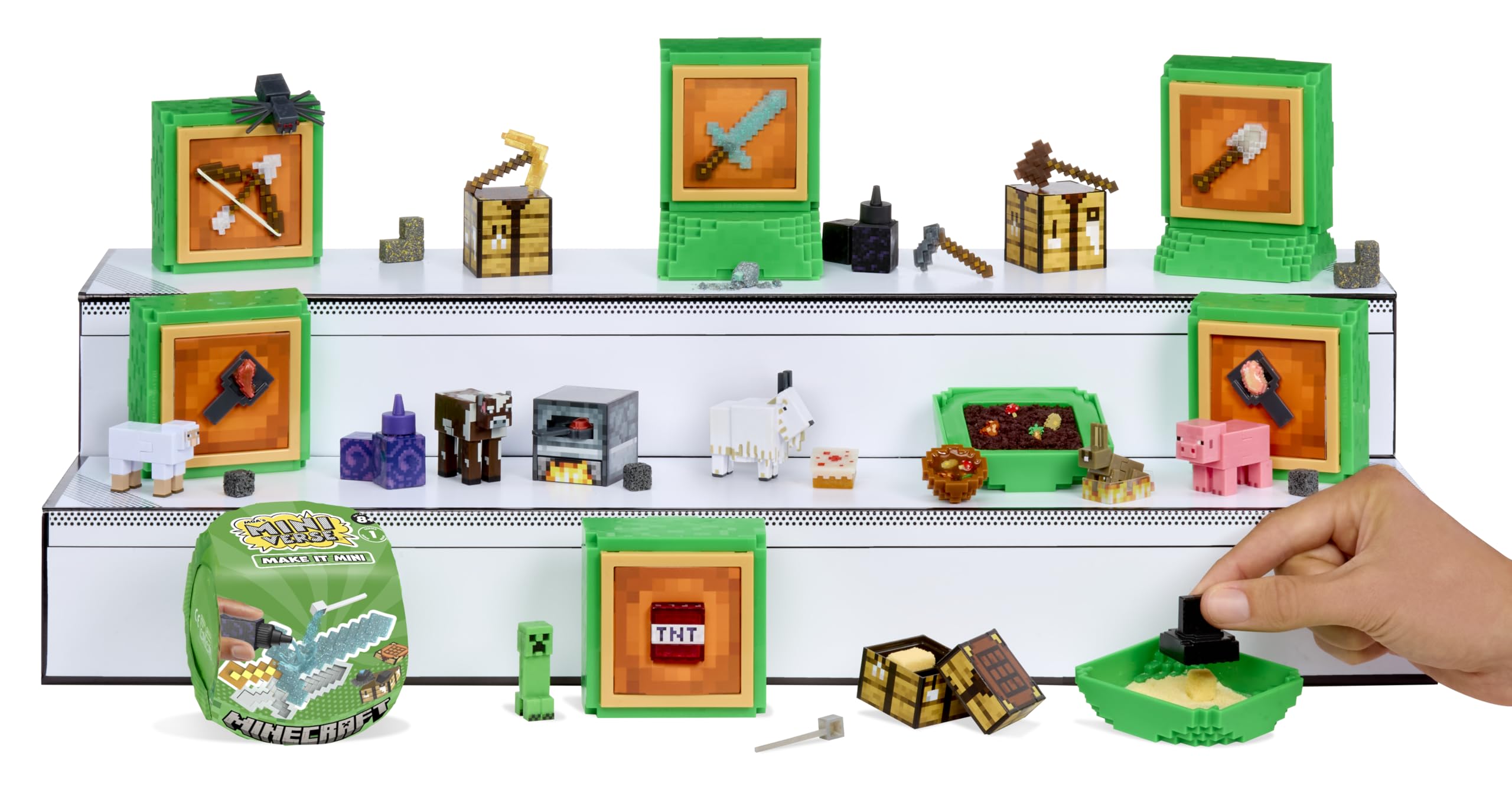 Amazon.com: MGA's Miniverse Make It Mini Minecraft (2 Pack)- MGA's