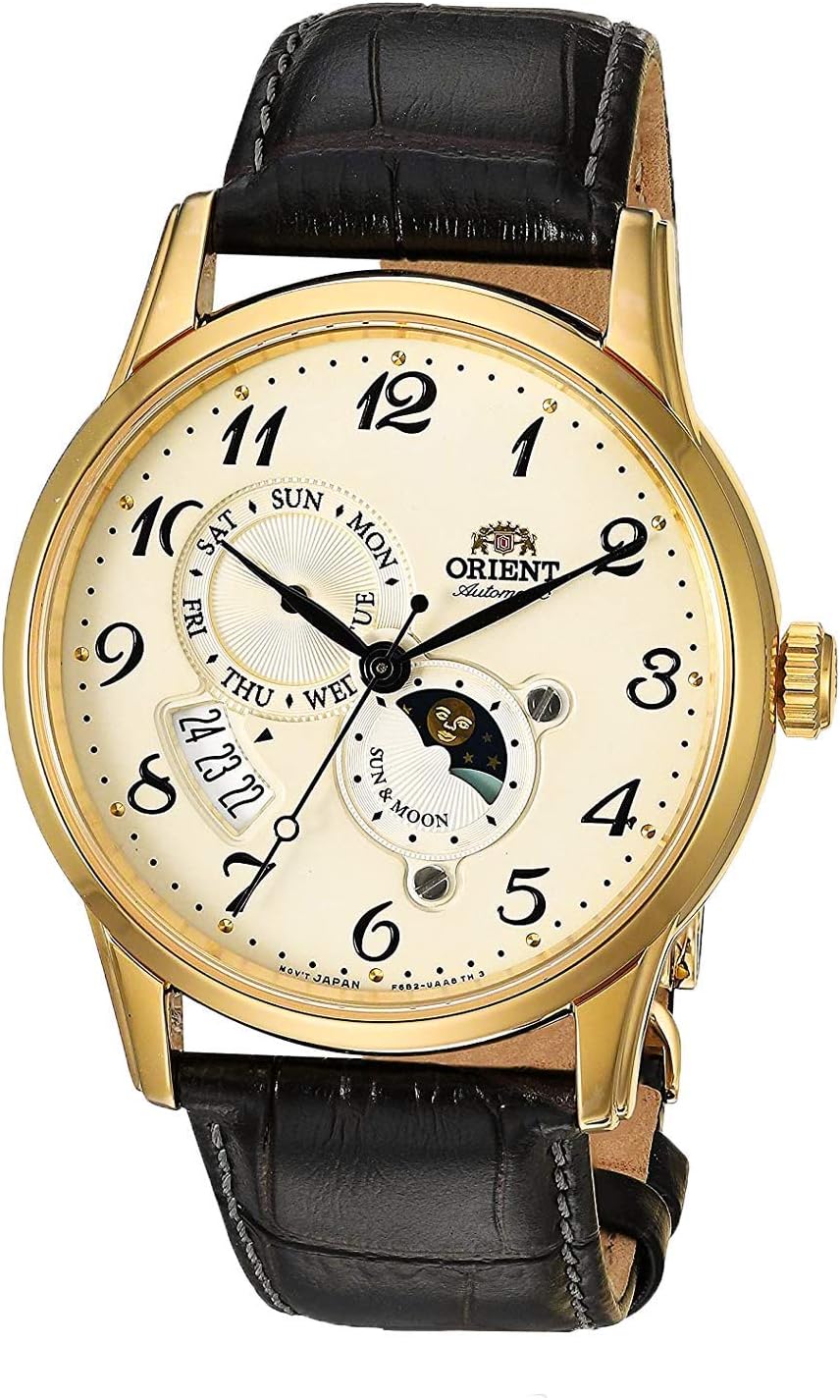 Orient Men's "Sun and Moon Version 4" Japanese Automatic Stainless Steel Watch