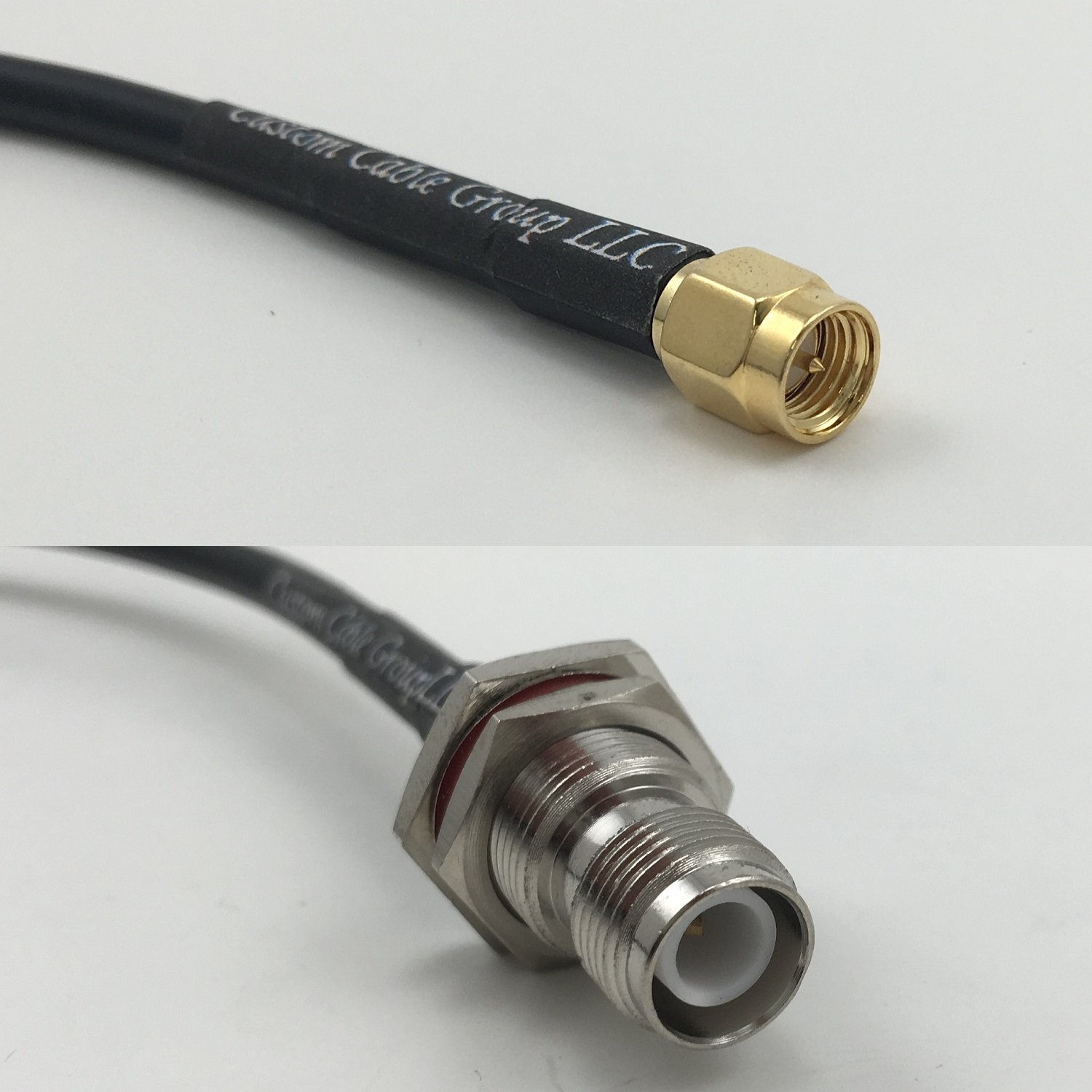 10 feet RG58 SMA MALE to RP-TNC FEMALE BULKHEAD Pigtail Jumper RF coaxial cable 50ohm Quick USA Shipping