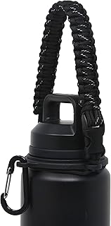 Paracord Handle for YETI Rambler 46oz 36oz 26oz 64oz 18oz 12oz Water Bottles, Durable Carrier Strap - Holder
