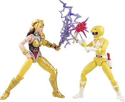 Power Rangers Lightning Collection Mighty Morphin Yellow Ranger Aisha Vs. Scorpina 2-Pack 6-Inch Premium Collectible Action Figure Toys
