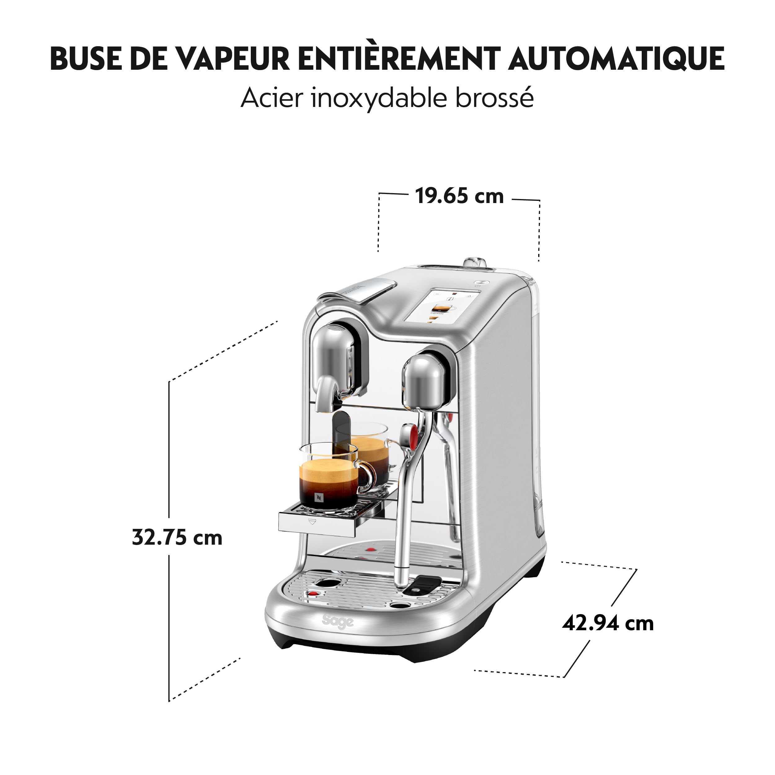 Nespresso Sage Appliances Creatista Pro SNE900BSS ekspres do kawy ze stali nierdzewnej