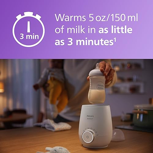 Miniatura 2 de Philips AVENT Calentador rápido de biberones con control inteligente de temperatura y apagado automático SCF35800