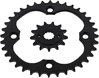 Vista 1 de 2009-2012 compatible con Suzuki LTZ400 Z400 13 dientes delanteros y 36 dientes traseros piñón negro