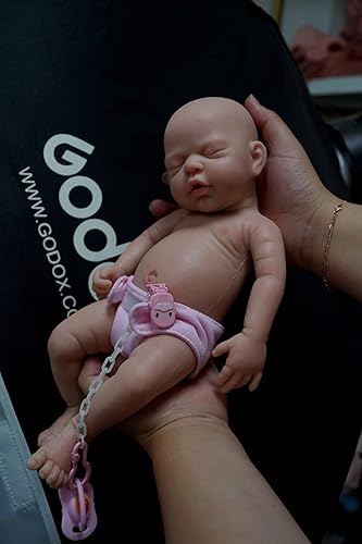 Miniatura 5 de Muñecas de bebé Reborn de 12 pulgadas, bebé de silicona completa, muñeca de bebé recién nacido realista de silicona suave, muñecas de bebé Reborn de