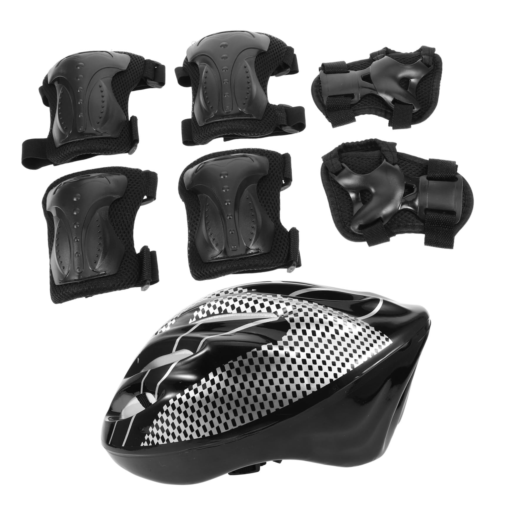 Protección para patinaje premium con casco y coderas de plástico 8