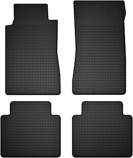 Tapis de Voiture en Caoutchouc sur Mesure, compatibles avec Nissan Patrol Y61 GU GR (1998-2004) Tout-Terrain | Meilleure compatibilité Que Les Tapis universels | Antidérapants | Noirs