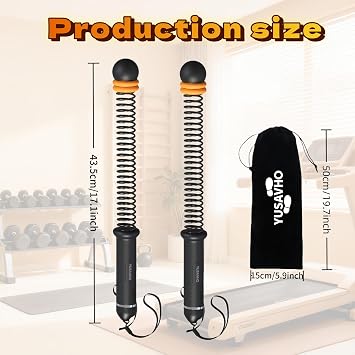 Adjustable Ropeless Battle Ropes for Home Gym-Heavy Duty Cordless Battle Rope with Storage Bag,Exercise Ropes with Variable Resistance, Strength & Low-Impact Cardio for HIIT(03)