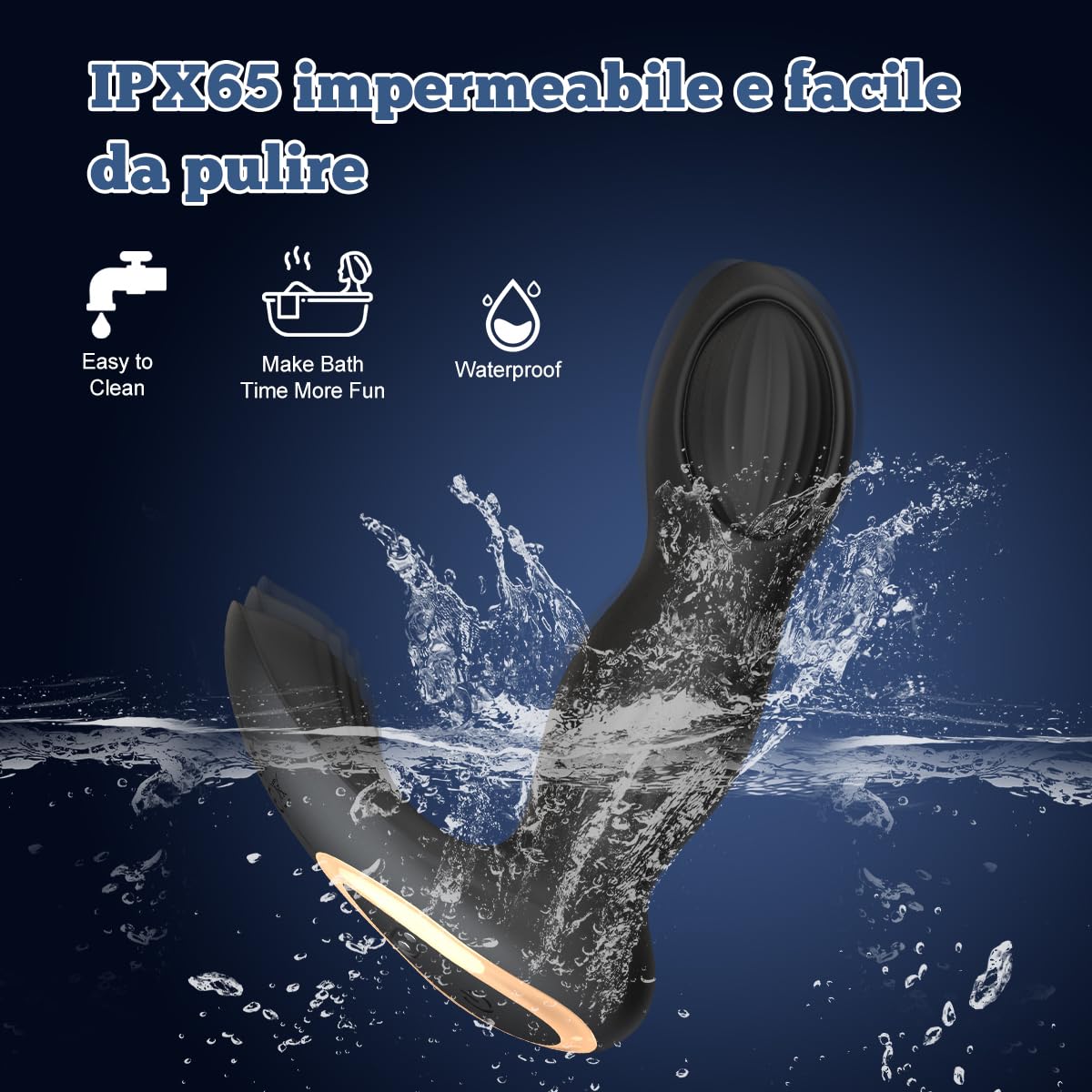 Vibratoreper Donna Professionale Wireless Telecomando con App 2 in 1 Vibratoreper Donna Piccolo Vibratore Plug Analesex kit Sex Toys Vibratoreper Uomo Vibratori Clidoride Sexyshop per Lui e Lei(Negro)