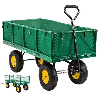 Miweba MB-700 Handcart 1000 kg Load Capacity Pneumatic Tyres Green