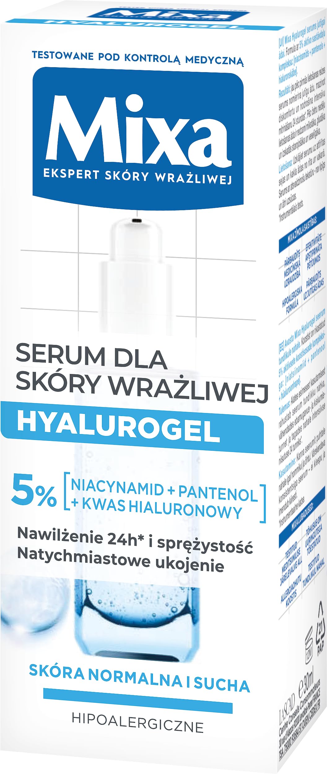 Mixa Hyalurogel Serum dla Skóry Wrażliwej 30ml