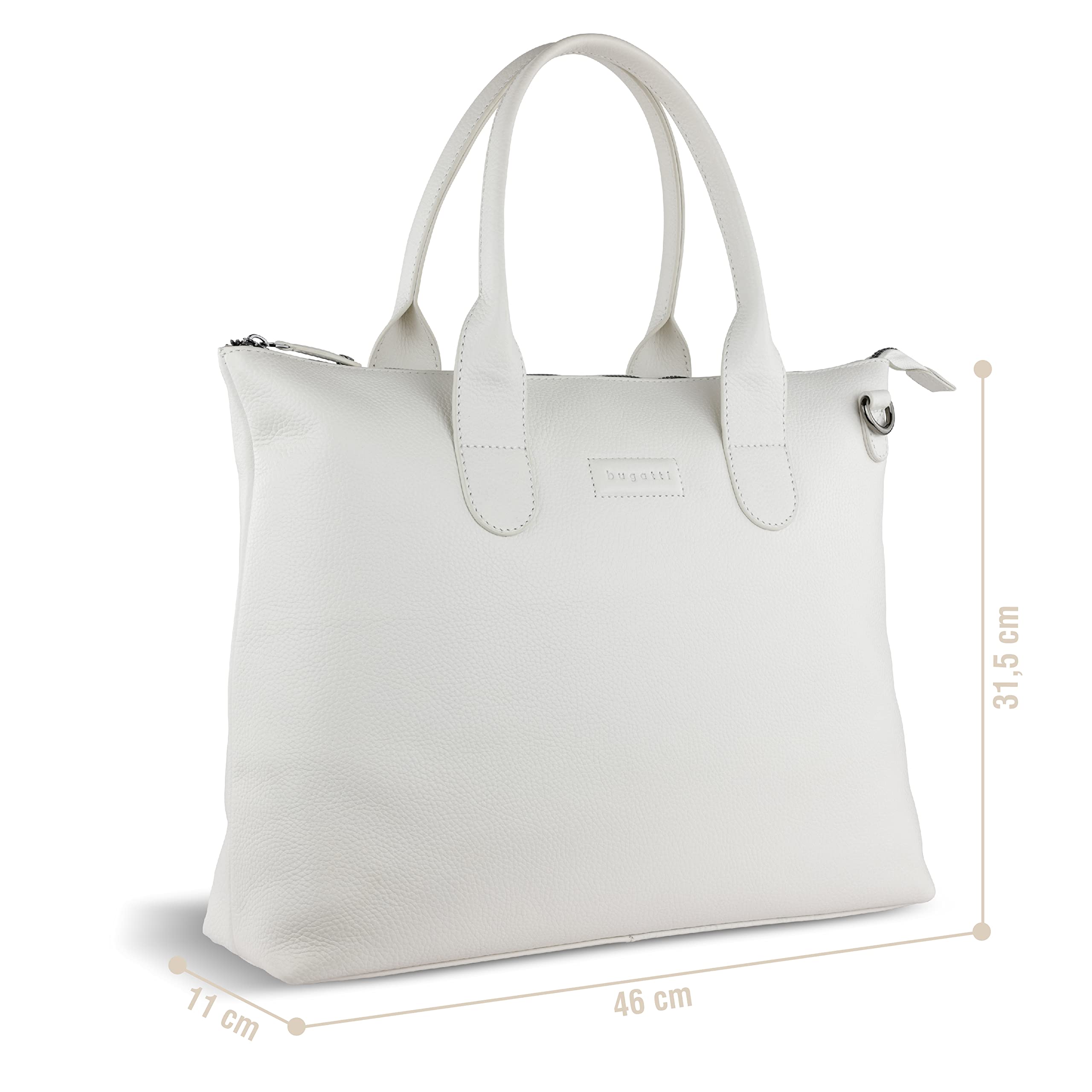bugatti Elsa shopper in pelle, borsa da donna per affari, lavoro o shopping