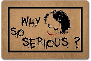 Joker Decorations Funny Mats The Joker Why So Serious Doormat