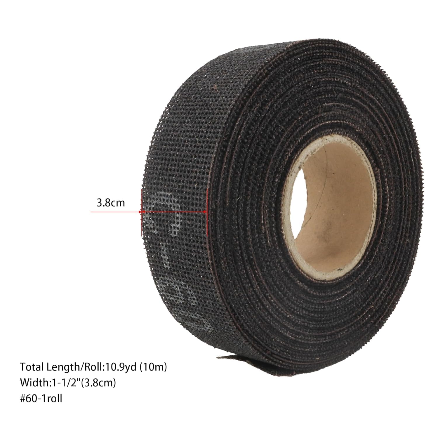QZATACAEN Silicon Carbide Sanding Mesh Sanding Screen Roll 3.8cm x 10m (1-1/2" x 10.9yd) 60 Grit - Image 2
