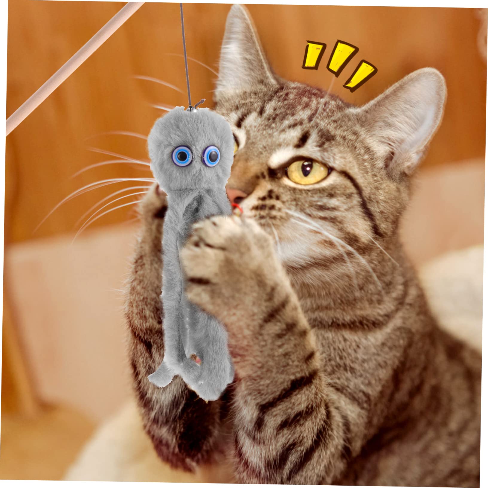 Happyyami 10stücke Interaktive Katzenspielzeuge Oktopus Für Spannende Spielstunden Lustiger Katzen-Teaser Zur Stressbewältigung Und Stärkung Der Tier-Mensch-bindung