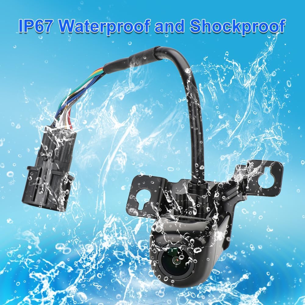 JDMON Backup Camera Replacement for Hyundai Santa Fe 2.0L L4 2.4L L4 3.3L V6 2017 2018 Reverse Rear Park Assist Camera Replacement for 95760-2W640 957602W640 95760-2W641 957602W641 A52-74-001