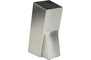 Mantello Modern Universal Stainless Steel Knife Block