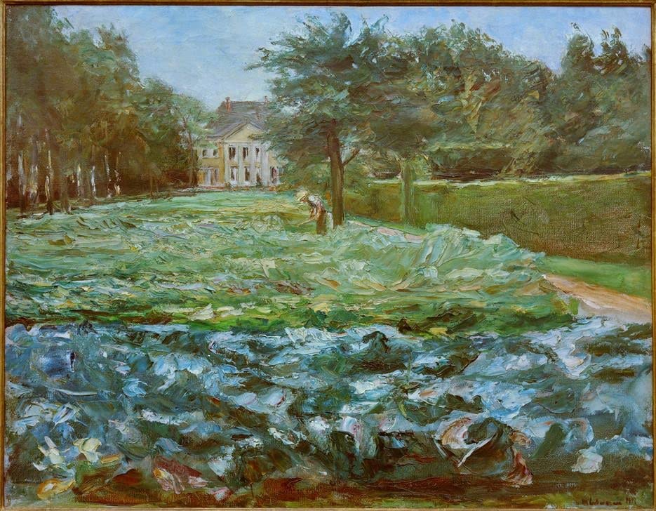 Max Liebermann Impression d'art Kohlfeld à Wannsee Toile 60x90cm