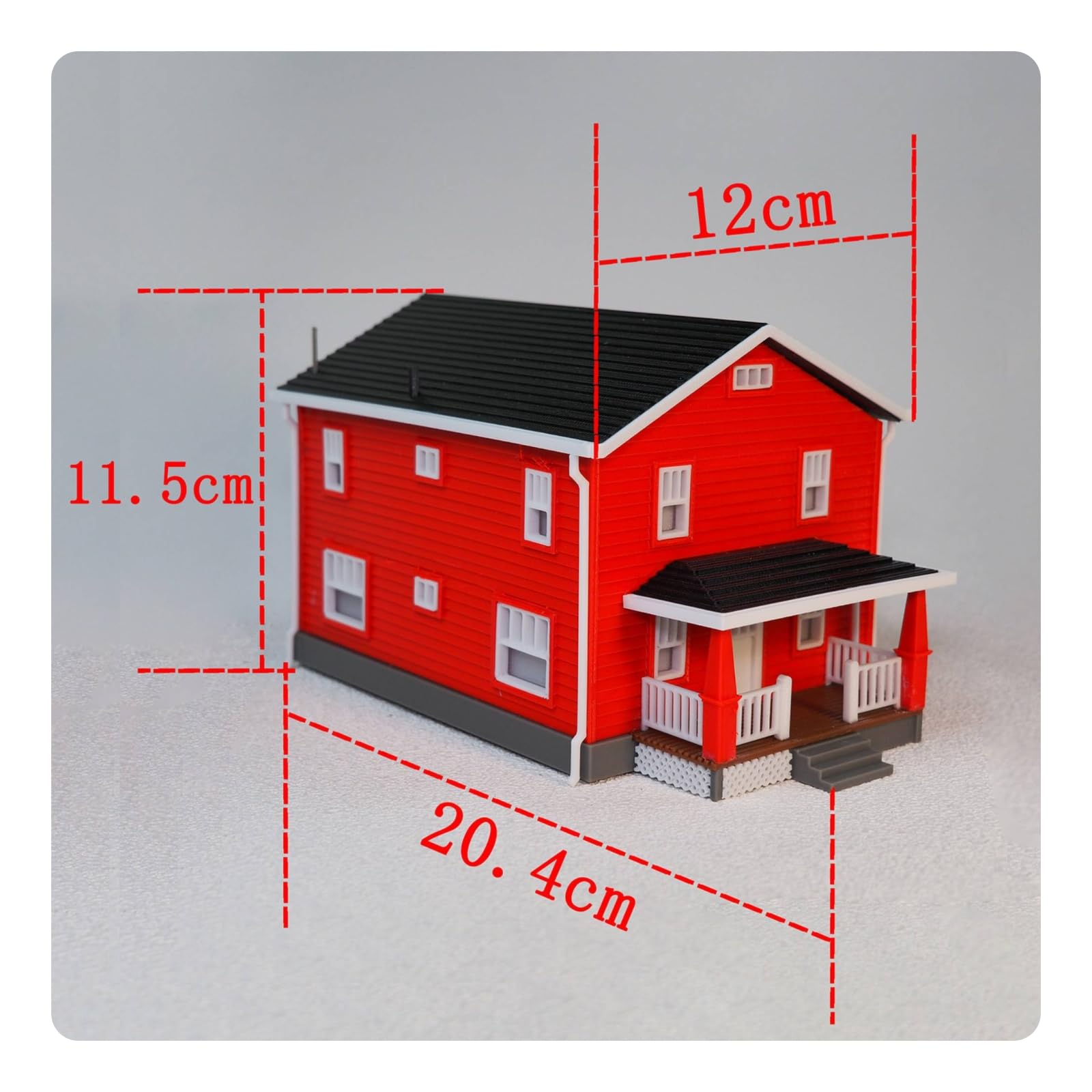 Modellino di Casa in 1:64 Realistico Modellino in 1:64 Compatto Modello da Diorama per Hobbisti
