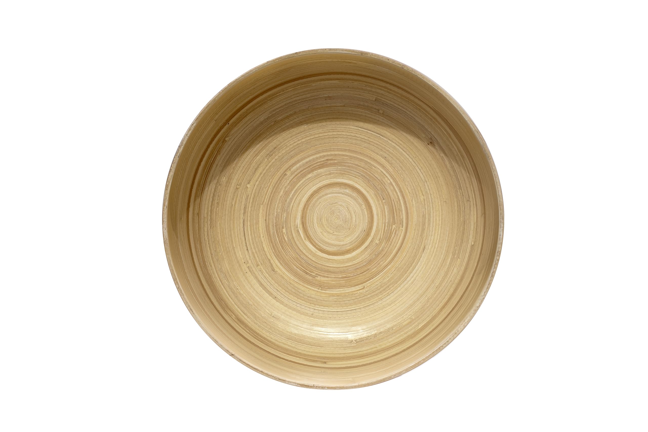 IBILI - Schüssel aus natürlichem Bambus, 25 x 8 cm, für trockene Lebensmittel, Eleganz und Nachhaltigkeit auf Ihrem Tisch, Rot