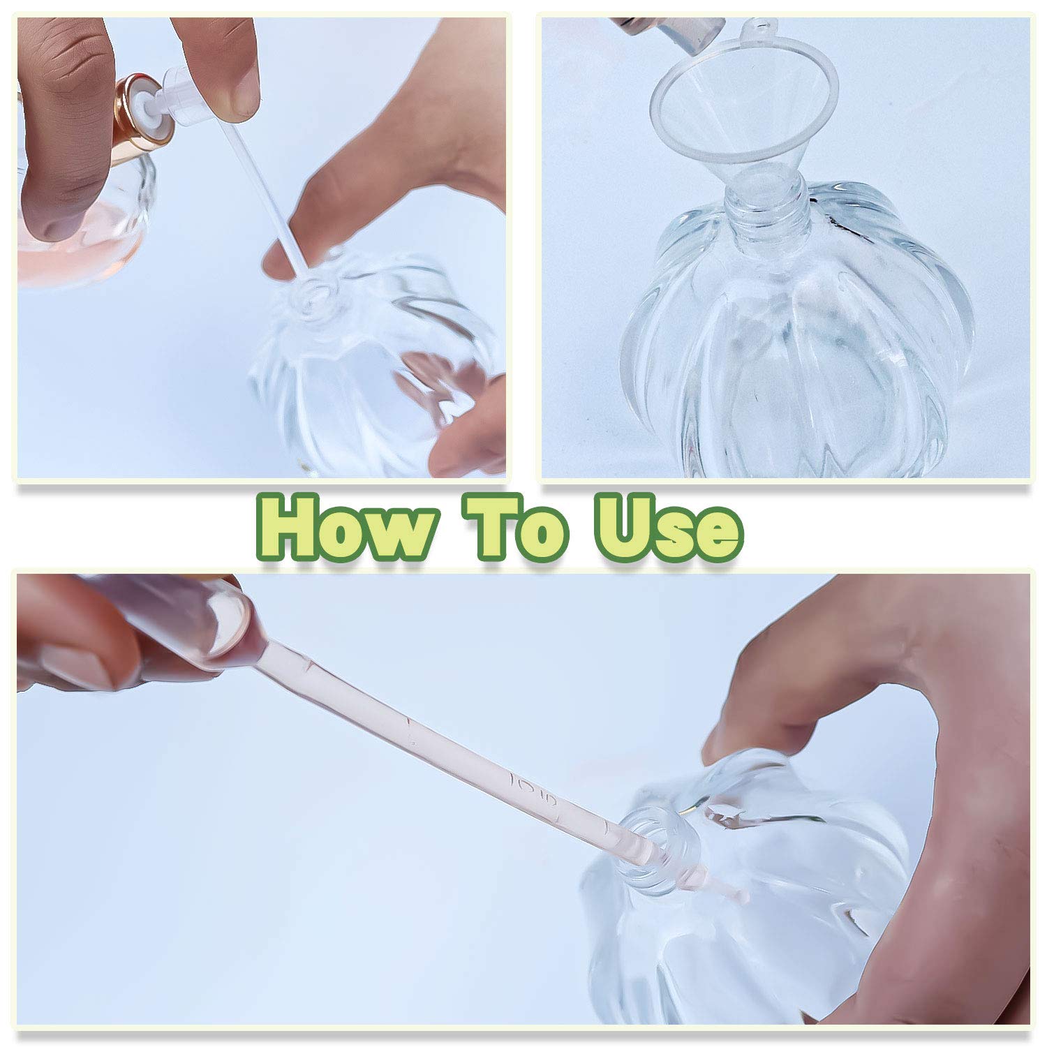 カボチャ型 香水瓶 白色 ガラス製 Amazon.co.jp: BTSuoYe 2個 詰め替え可能 香水瓶 空 ビンテージ