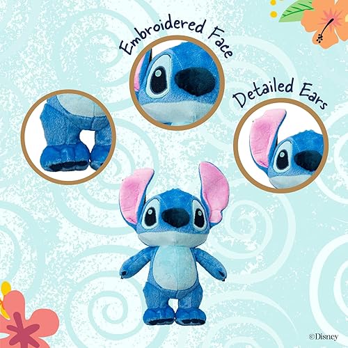 Miniatura 3 de Disney Baby Lilo & Stitch - Lindo animal de peluche suave y abrazable para niños pequeños y niñas, regalo para niños, punto azul, 15 pulgadas