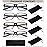 Blue Light Blocking Reading Glasses for Men 4-Pack Stylish Computer Readers with Spring Hinges,Anti Glare/Eye Strain Filter UV Ray Lightweight Reader Eyeglasses,+2.5 Magnification Strength