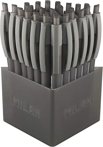 A.C. Milan Bote 25 boligrafos gel seco negro, blanco