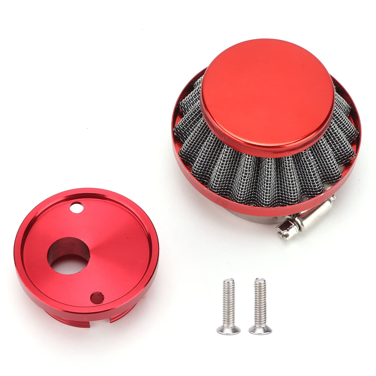 Air Induction Kit, Dustproof Cold Intake Set Red for Motorcycle