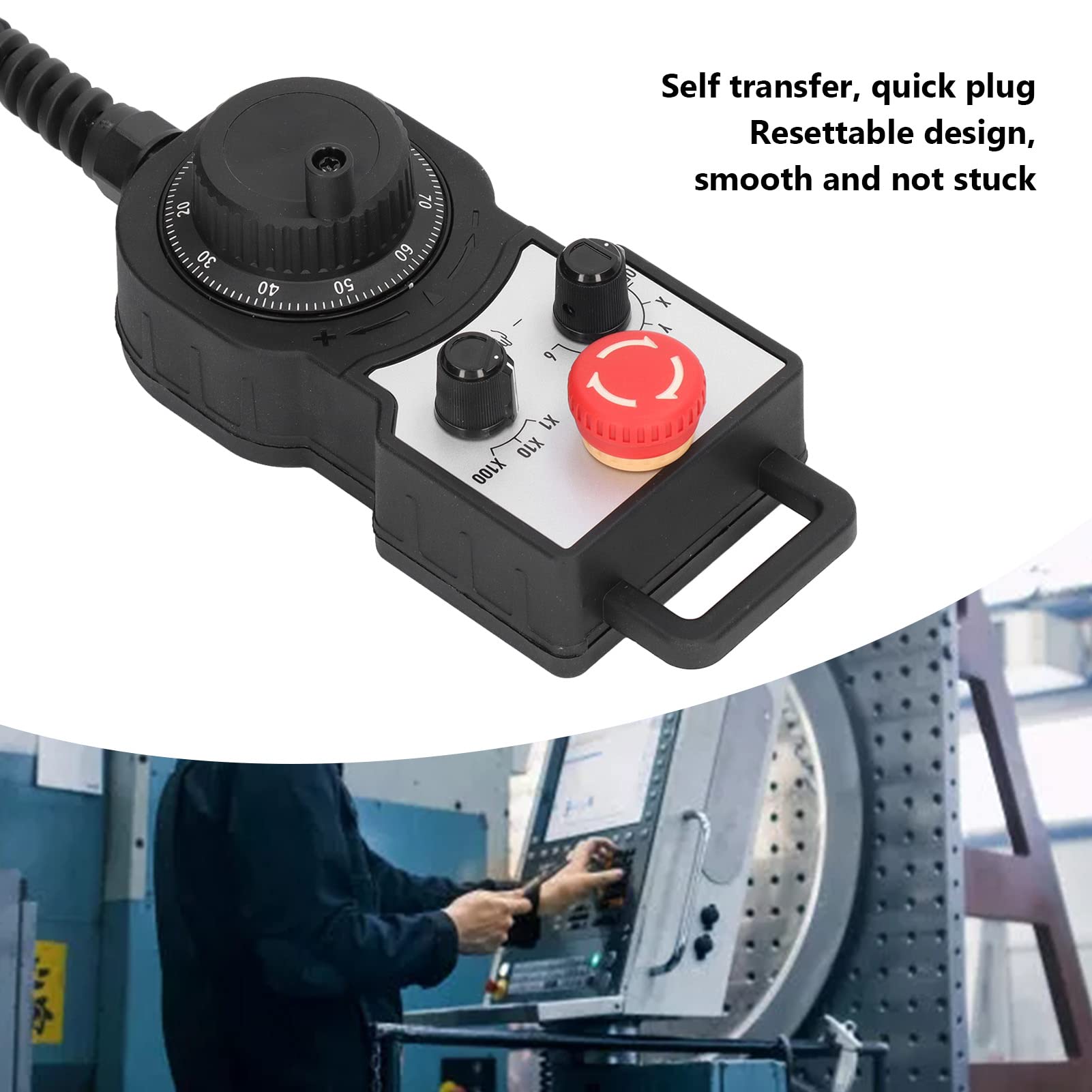 Controlador de volante reiniciable CNC, siste ma de movimiento de torno, generador de pulsos Manual con soporte de 5V