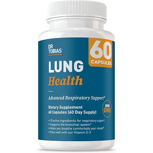 Dr. Tobias Lung Health Respiratory Support 60 Capsules | Lung Supplement