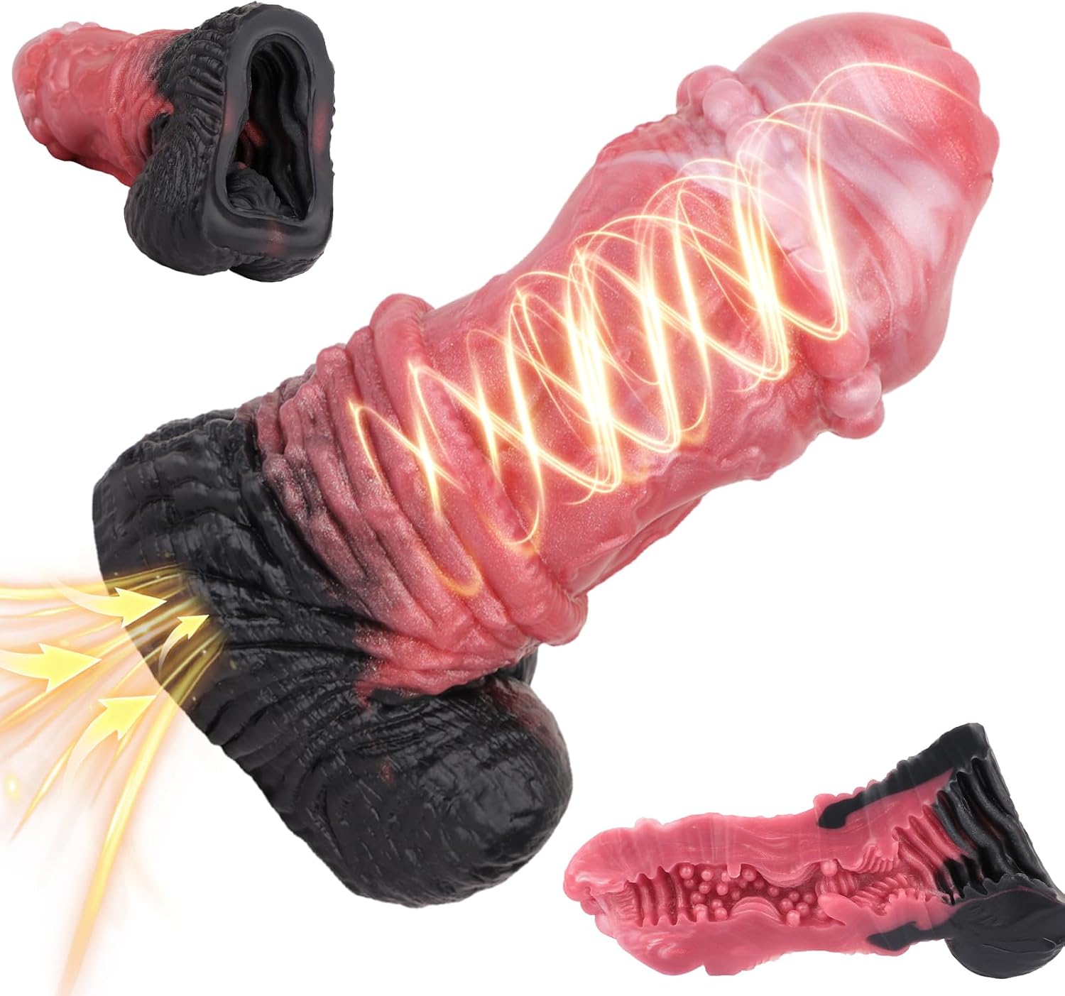 Fantasy Masturbator Monster Penis Sleeve Animal Sex Toy for Men,Masturbator Cup Horse Dildos Design Penis Masturbator,Stroker with Lifelike Textured Horse Sex Toy for Men Gay