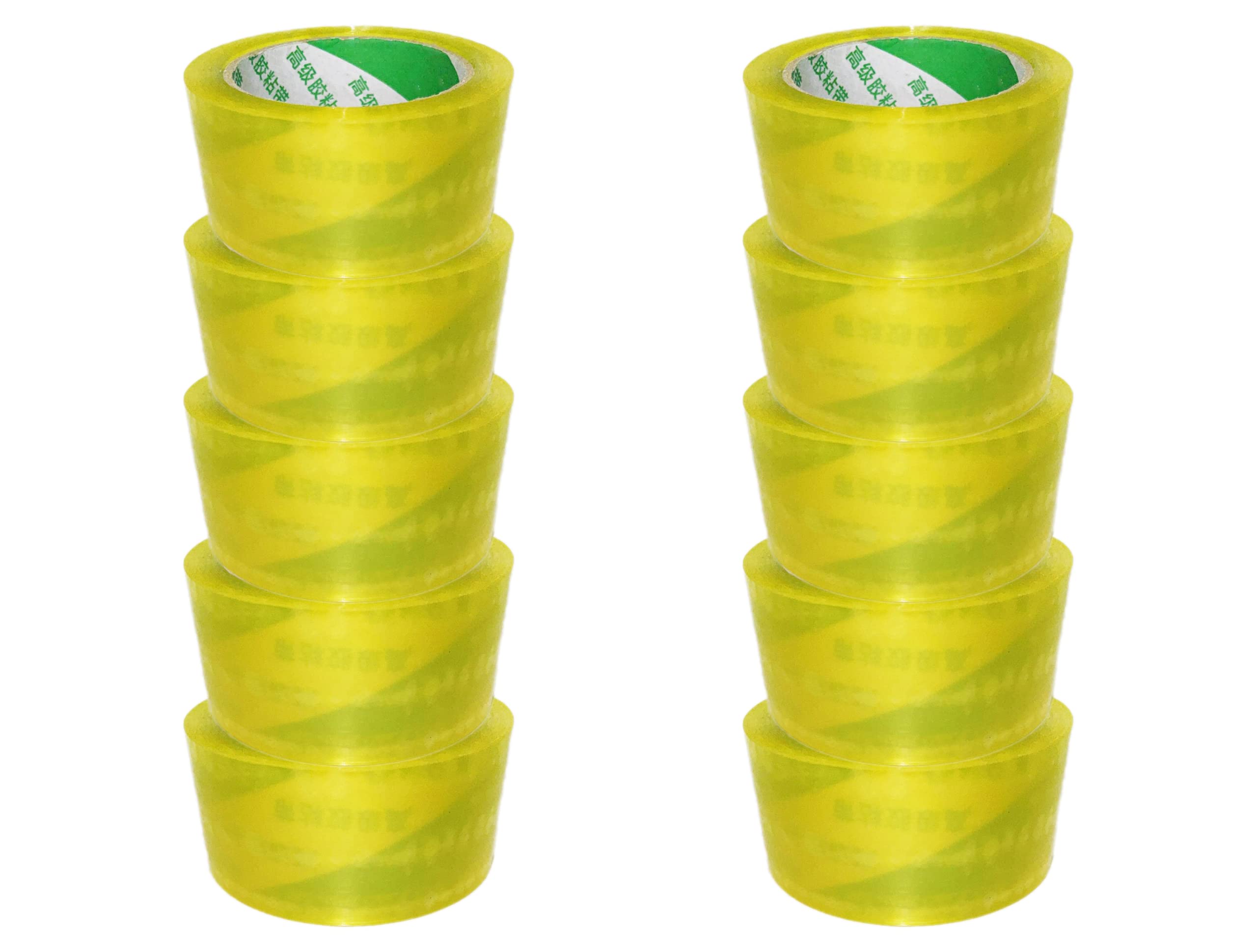 Strong Heavy Duty Packing Tape - Great Sticky Tape for Parcel Boxes, Long Term Storage Adhesive Tape for Shipping & Moving | Industrial House Hold Uses, Pack of 6 Roll, Brown & Clear (48mm x 66m)
